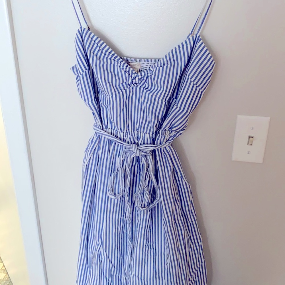 J Crew Sun Dress, size 8, tie waist